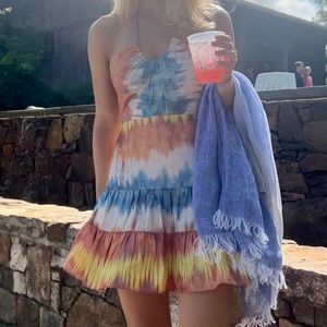 Alexis Naim Dyed Halterneck Minidress